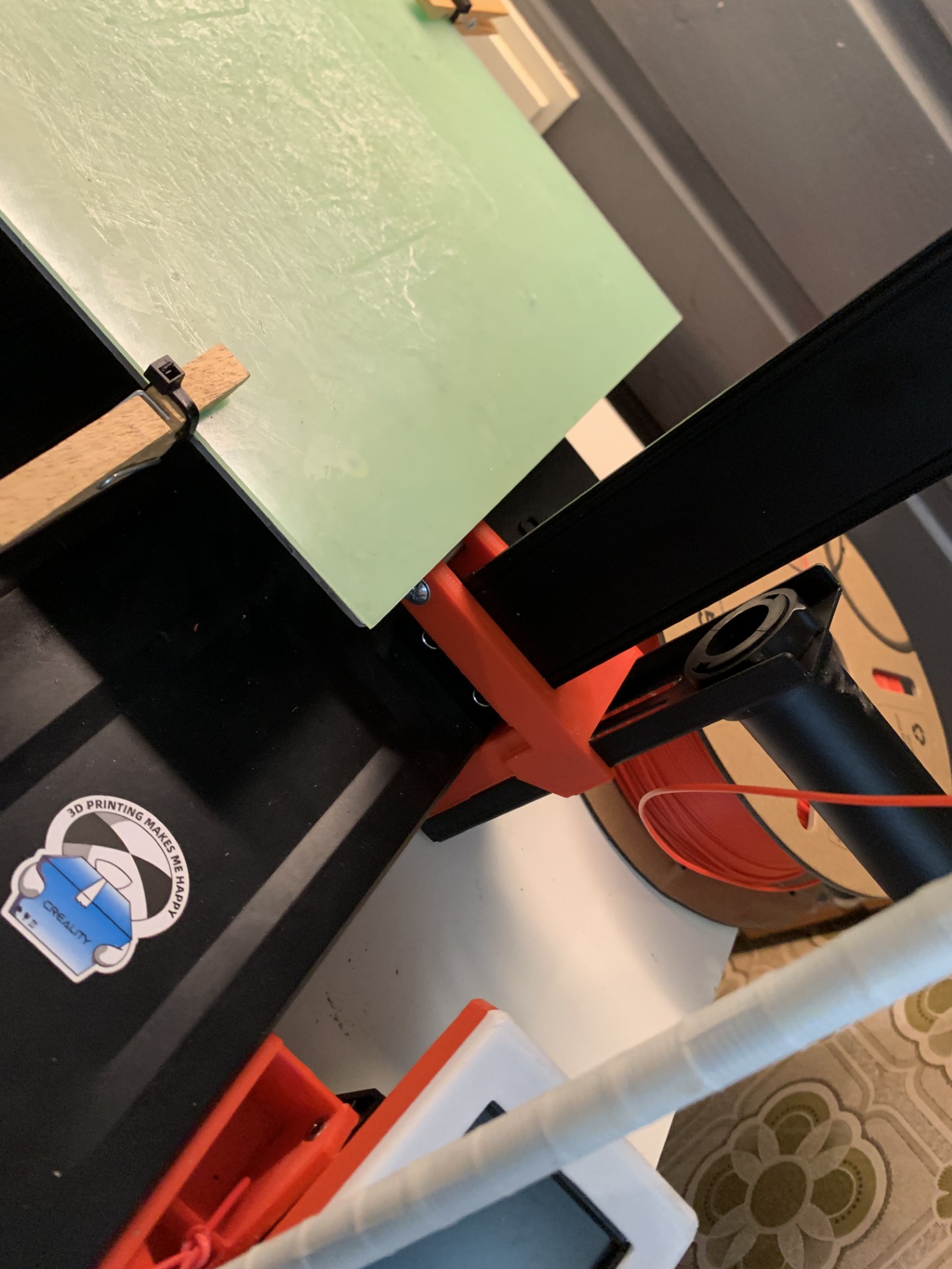Side spool holder (bolted on) (no drilling) 3D model thumbnail