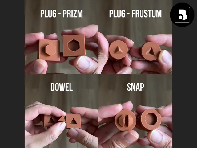 Plug, Dowel, Snap - Slicer Connectors