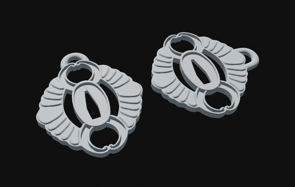 Kagurabachi Keychain - Magatsumi Tsuba