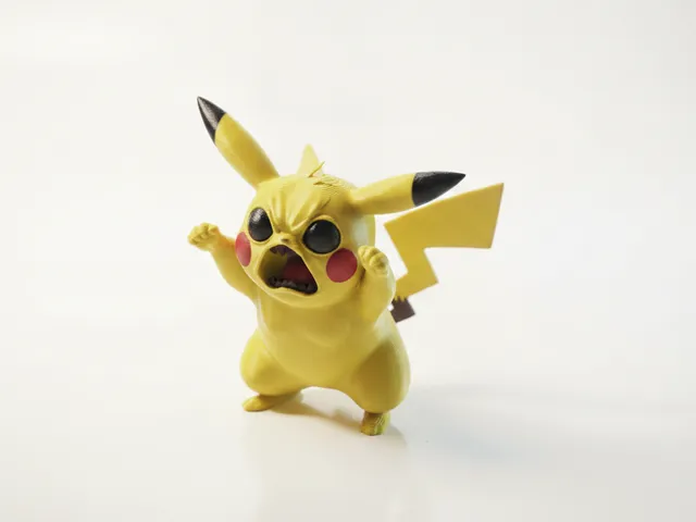 Angry Pikachu Figurine Pokemon 3D Printable