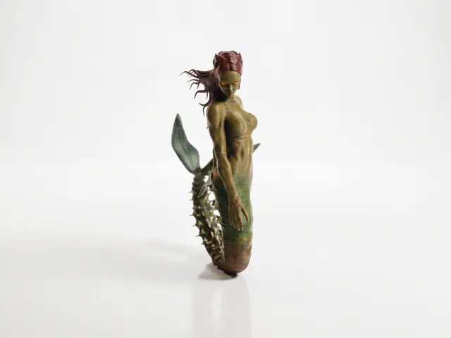 Robo Mermaid Figurine Cyberpunk Fantasy 3D Printable