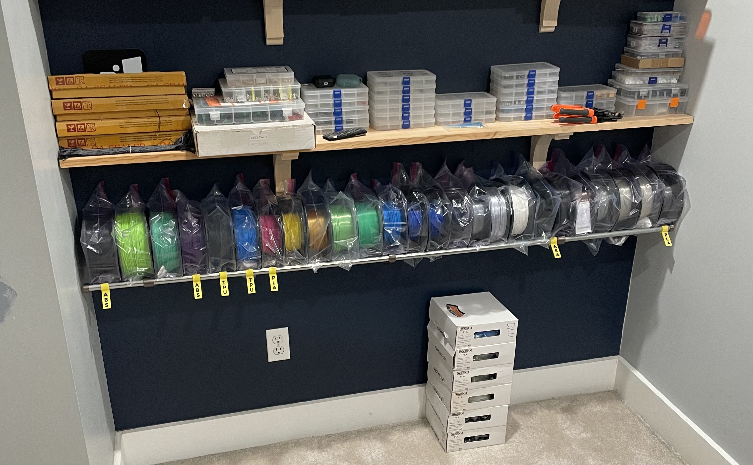 Filament Storage Rack 3D model