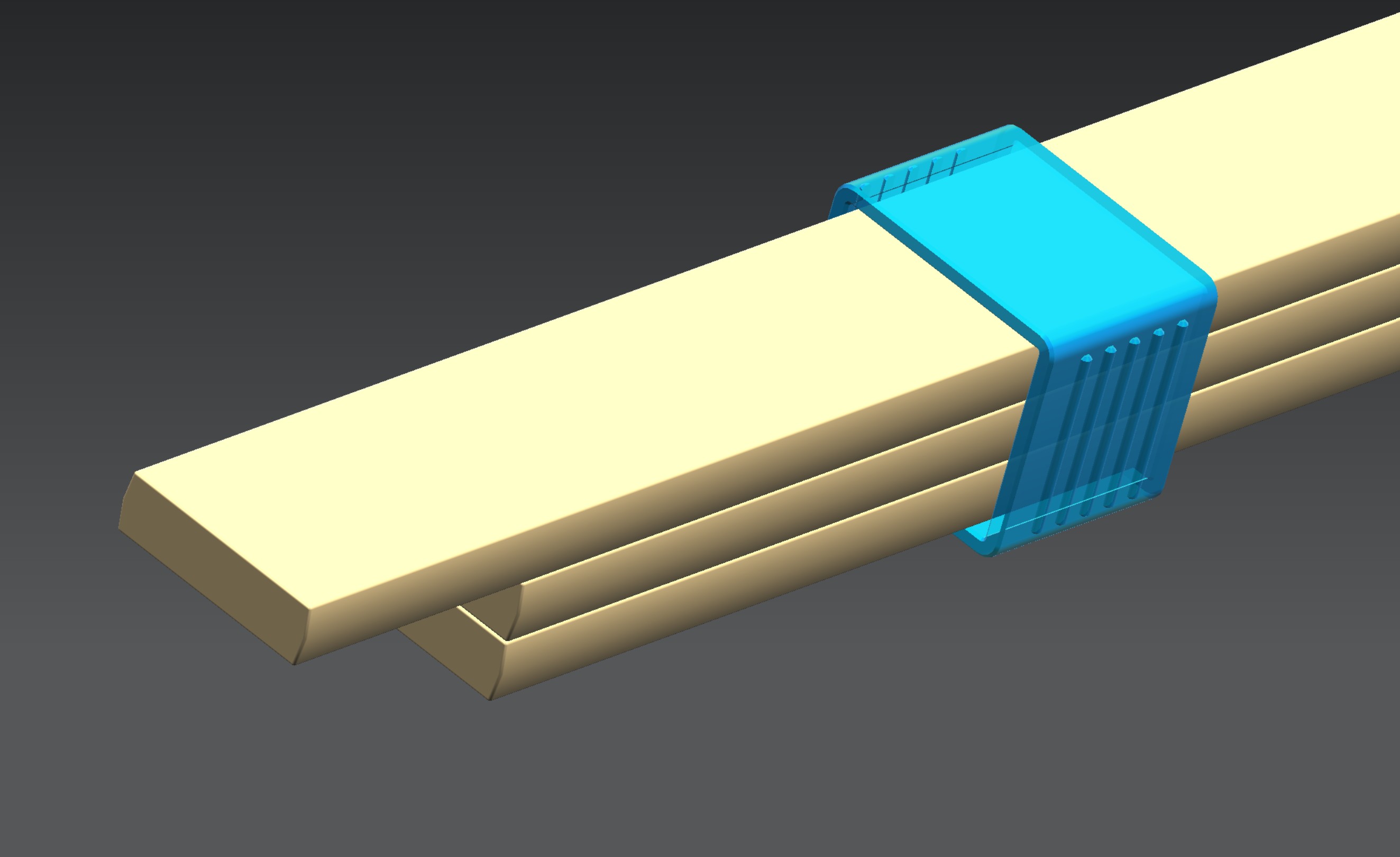 O-Sliders (triple slats) for Slatted Frame hardness adjustment / O-Schieber (Dreifach-Latte) für Lattenrost Härteeinstellung