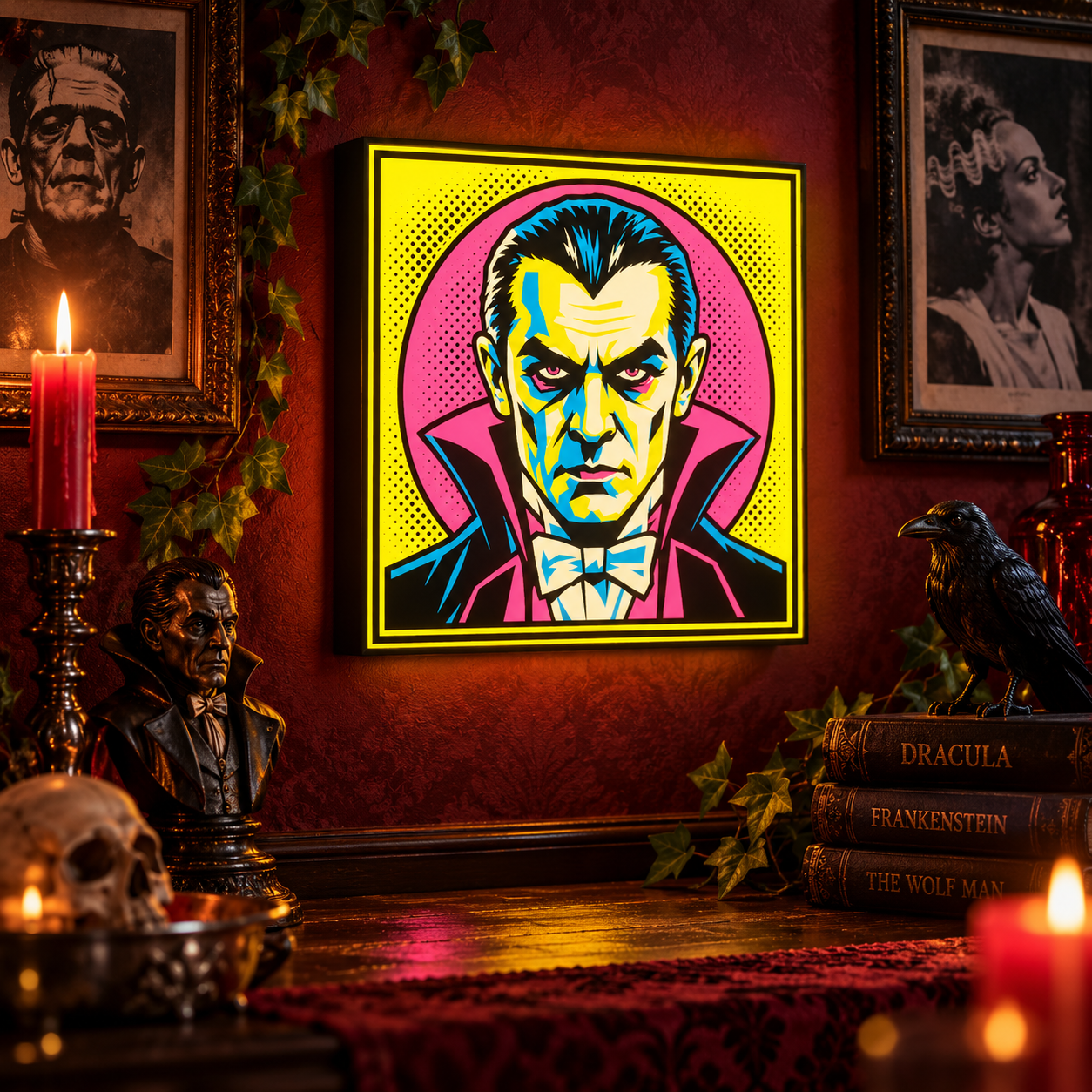 Dracula Pop Art Light Box
