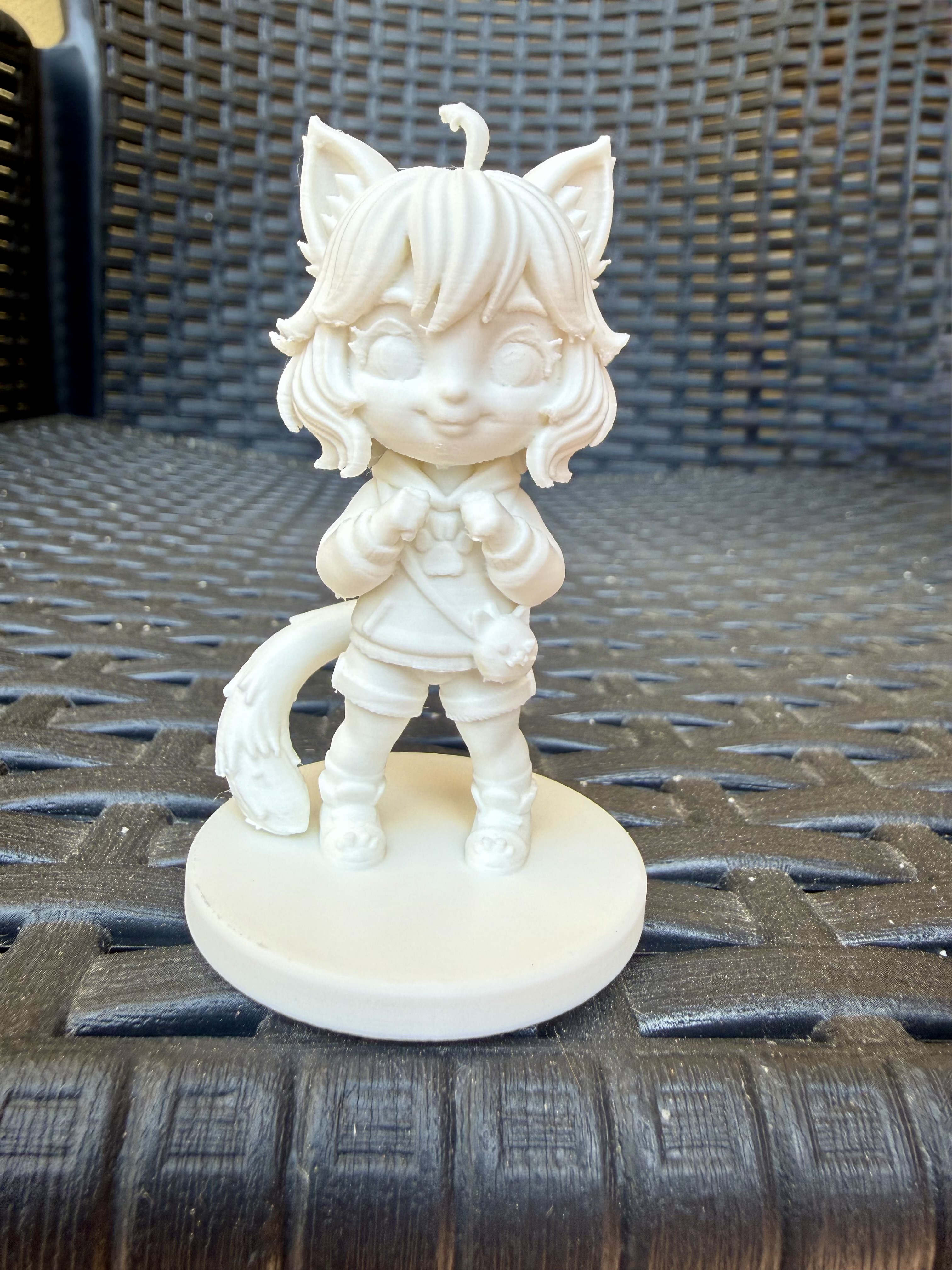 Chibi Cat Girl Miniature – 3D Printable (65mm)