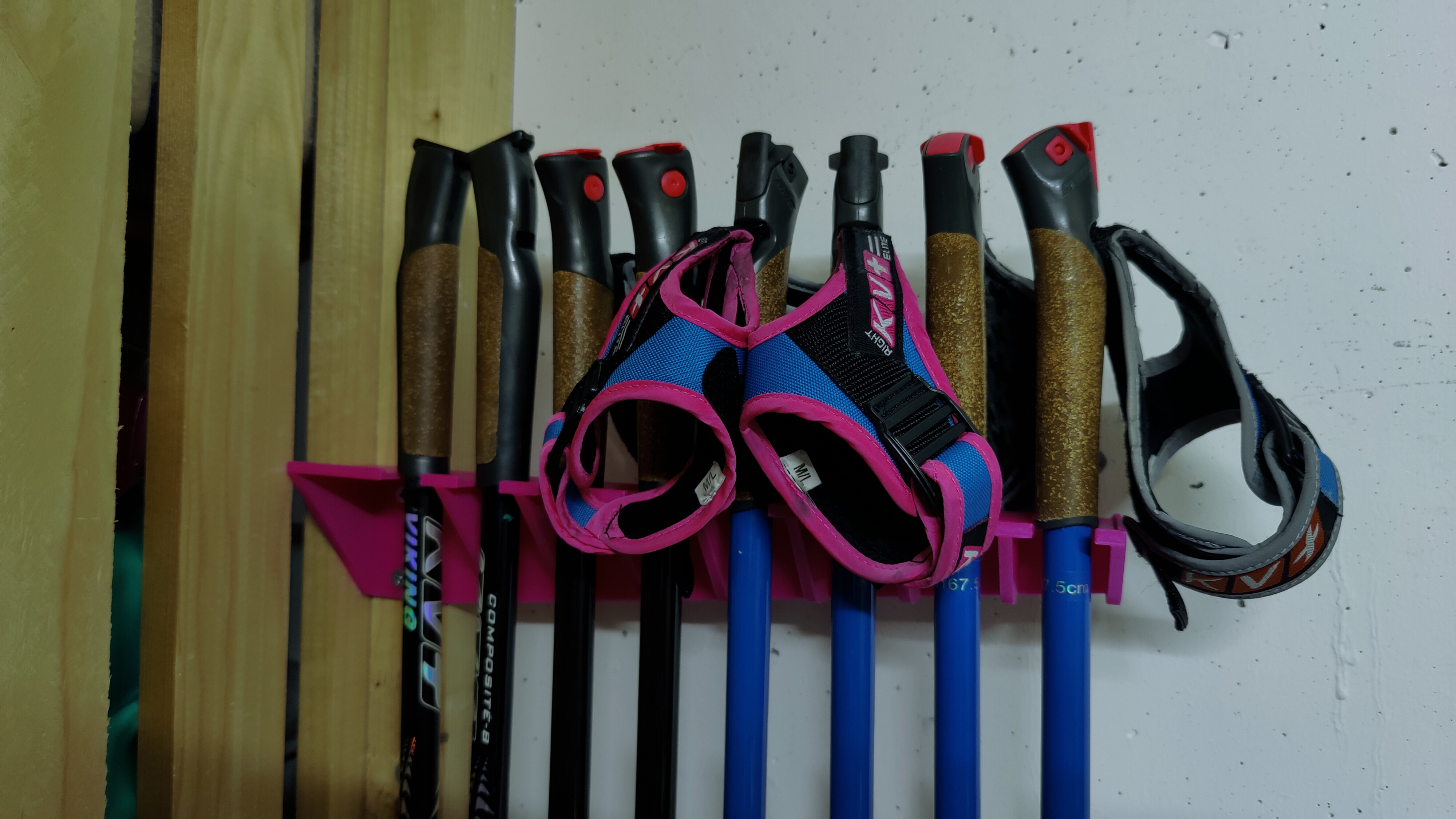 Cross Country Ski Pole Holder