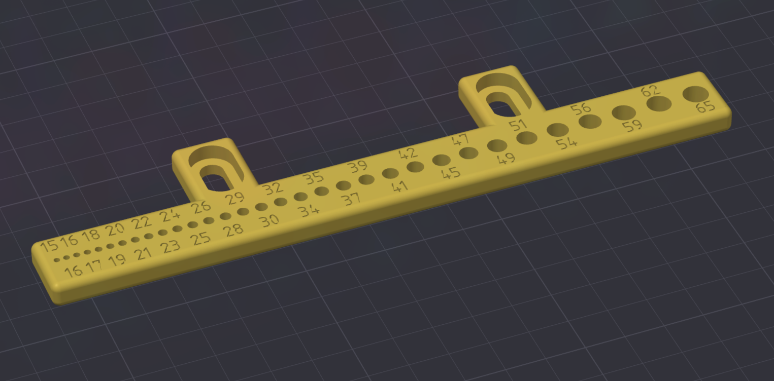 Optical table labeled mountable tool holder