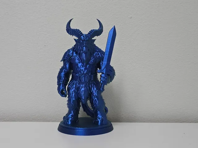Abyssal Demon Swordmaster Statue