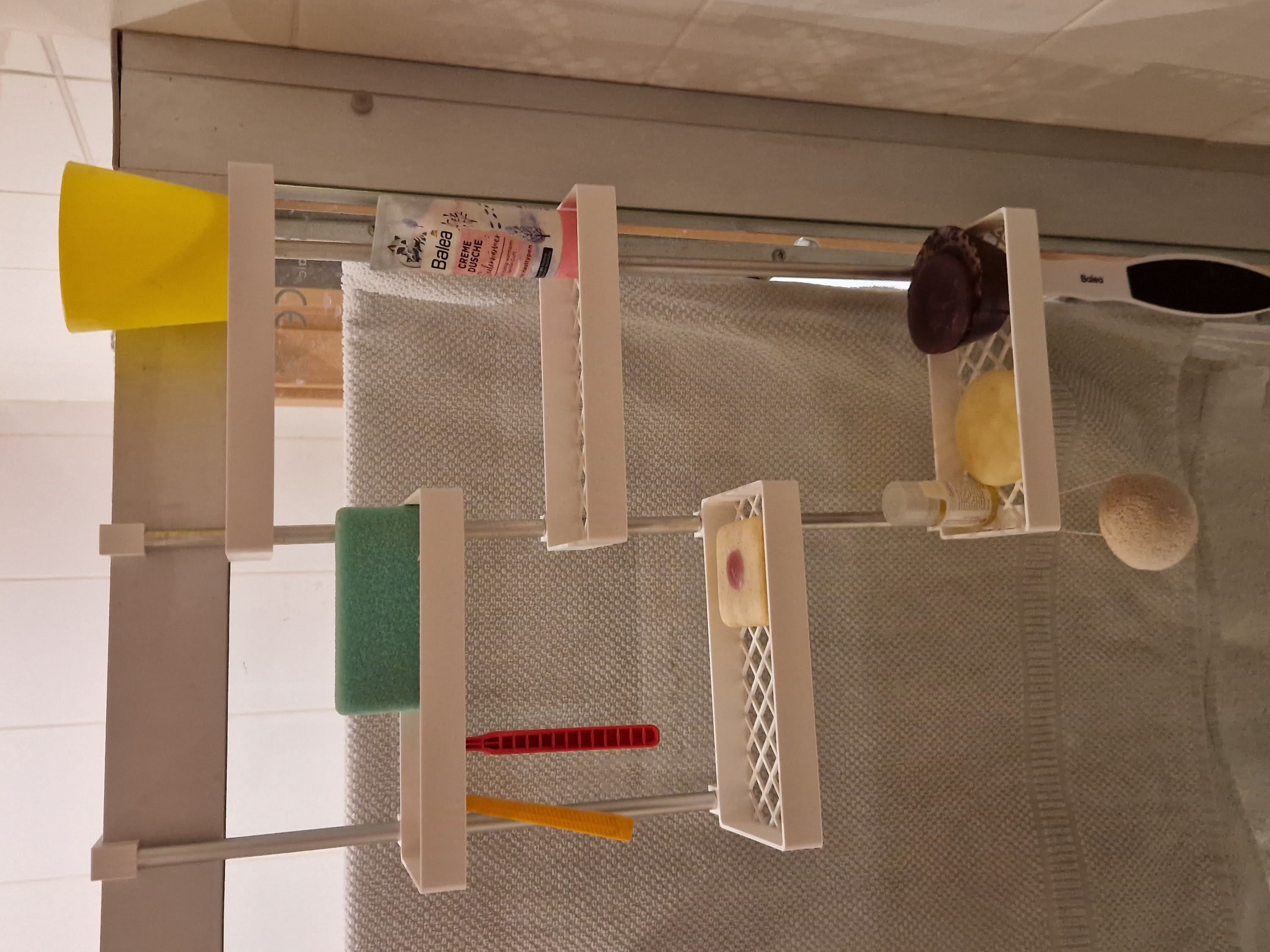 A shelf system for shower corners