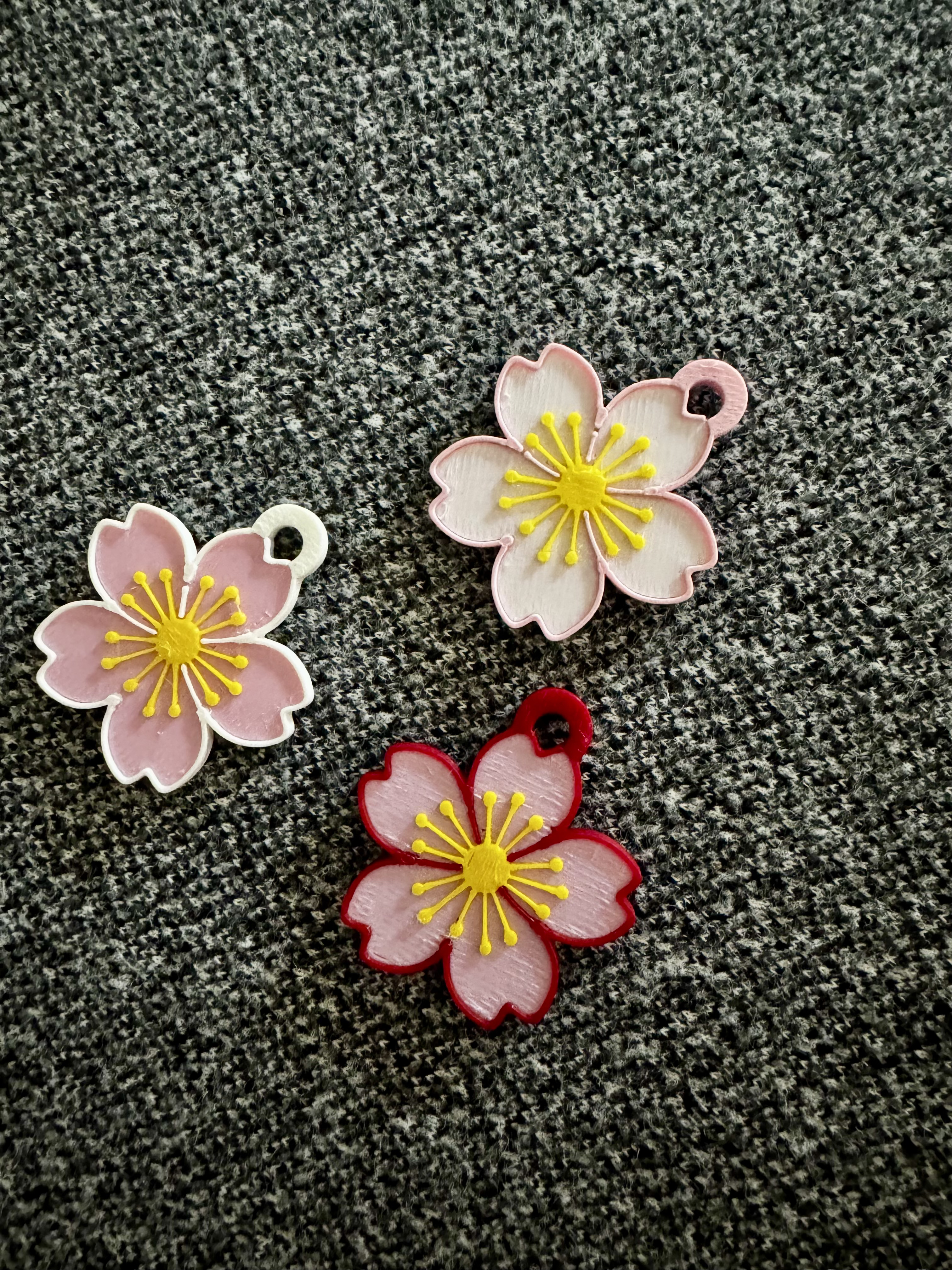 Sakura Flower Keychain