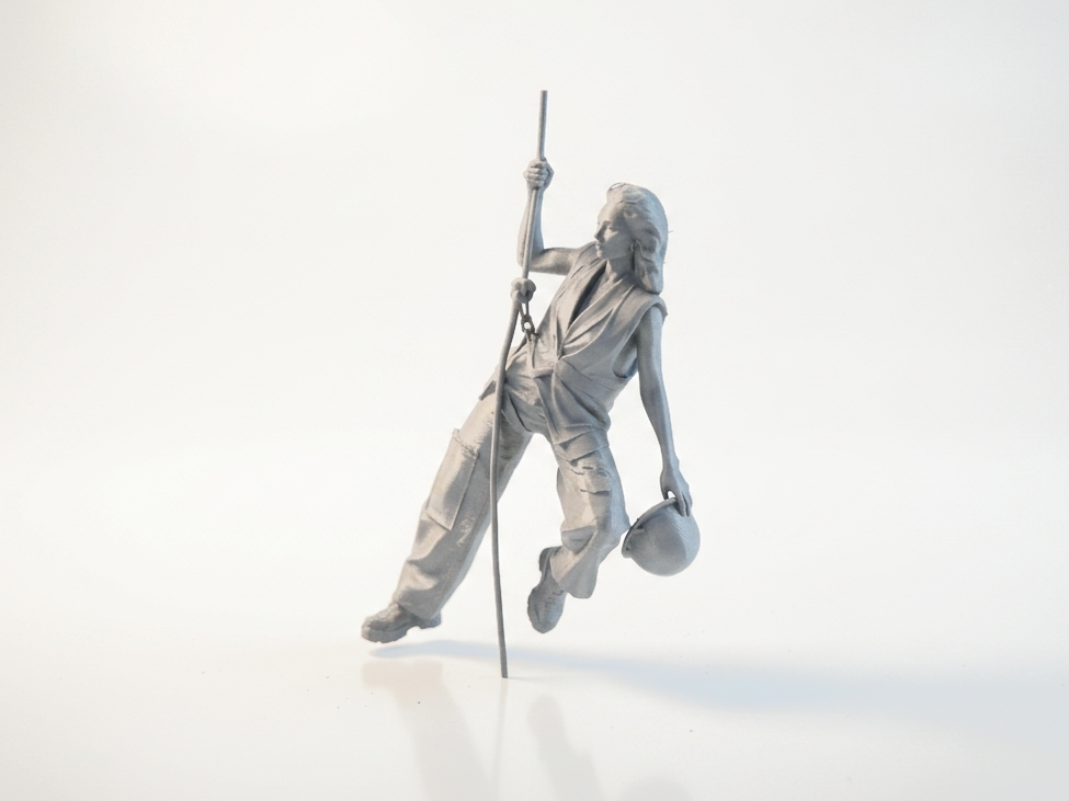 Construction Worker Figurine Rope Climbing 3D Printable
