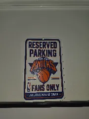 New York Knicks Fan Parking Sign