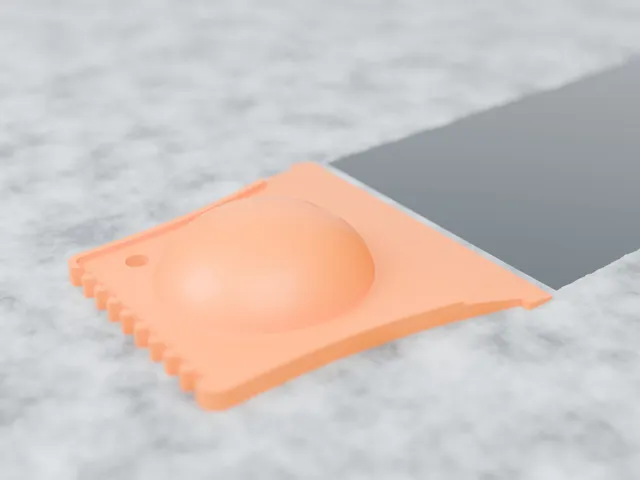 Car Ice Scraper - Palm Grip, Ice Breaker Teeth, No Supports