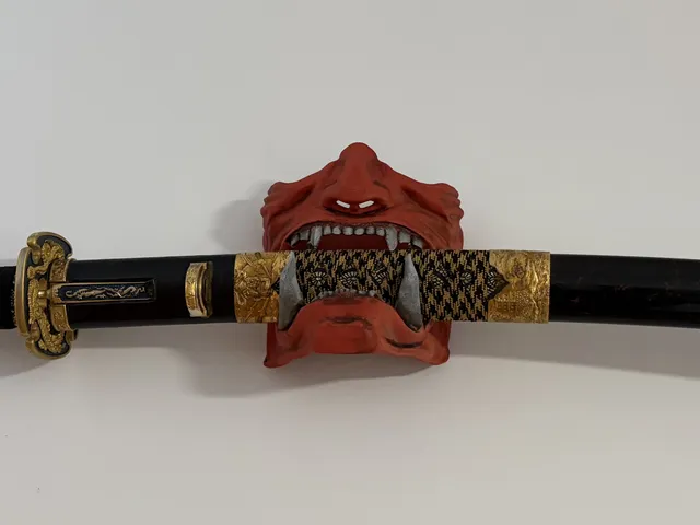 Katana Holder Hanger Oni Devil
