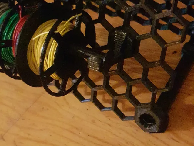 Snare's Mini Wire Spool Holder for HSW Portable Stand — Rotated Insert Version