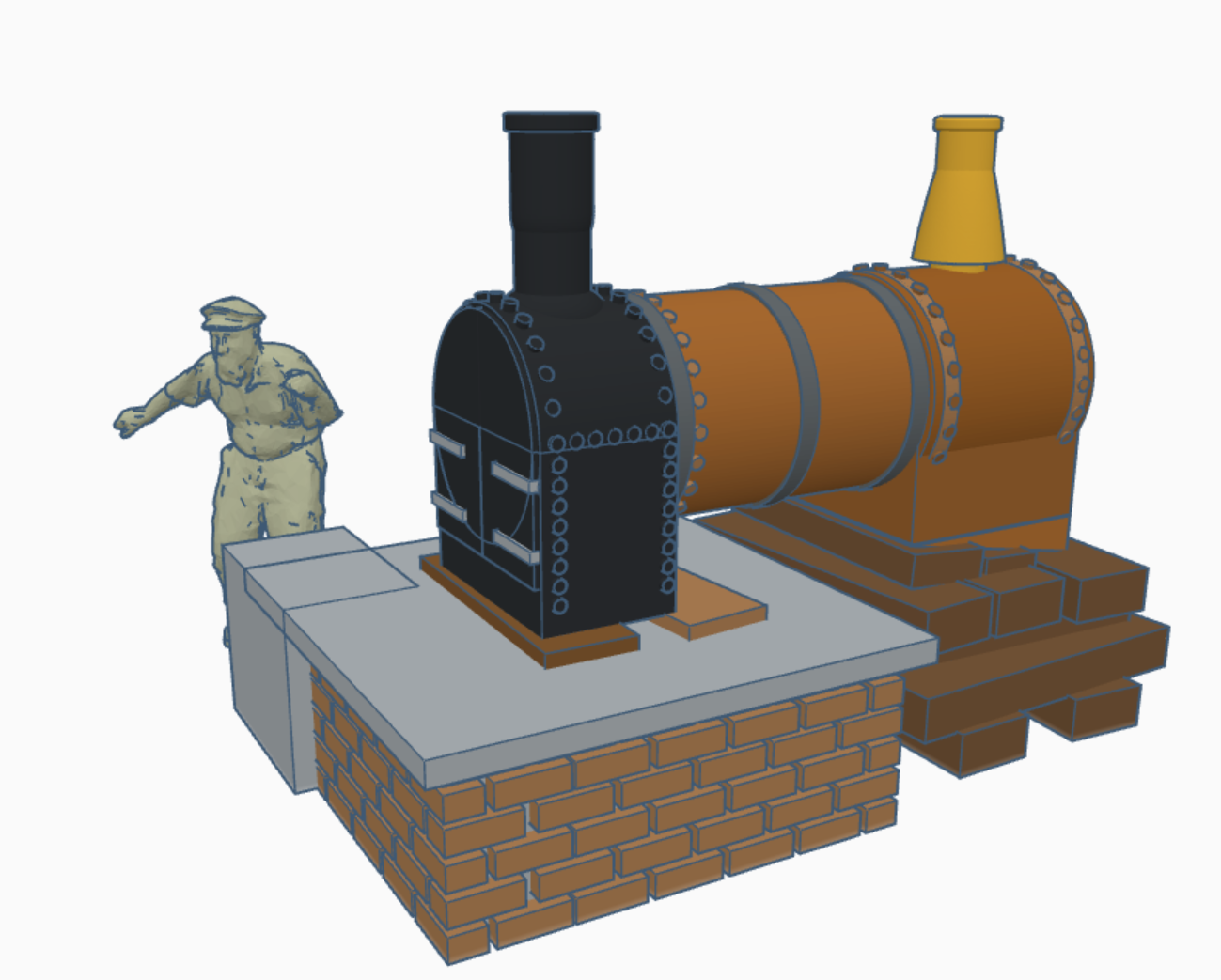 009 old stationary boiler