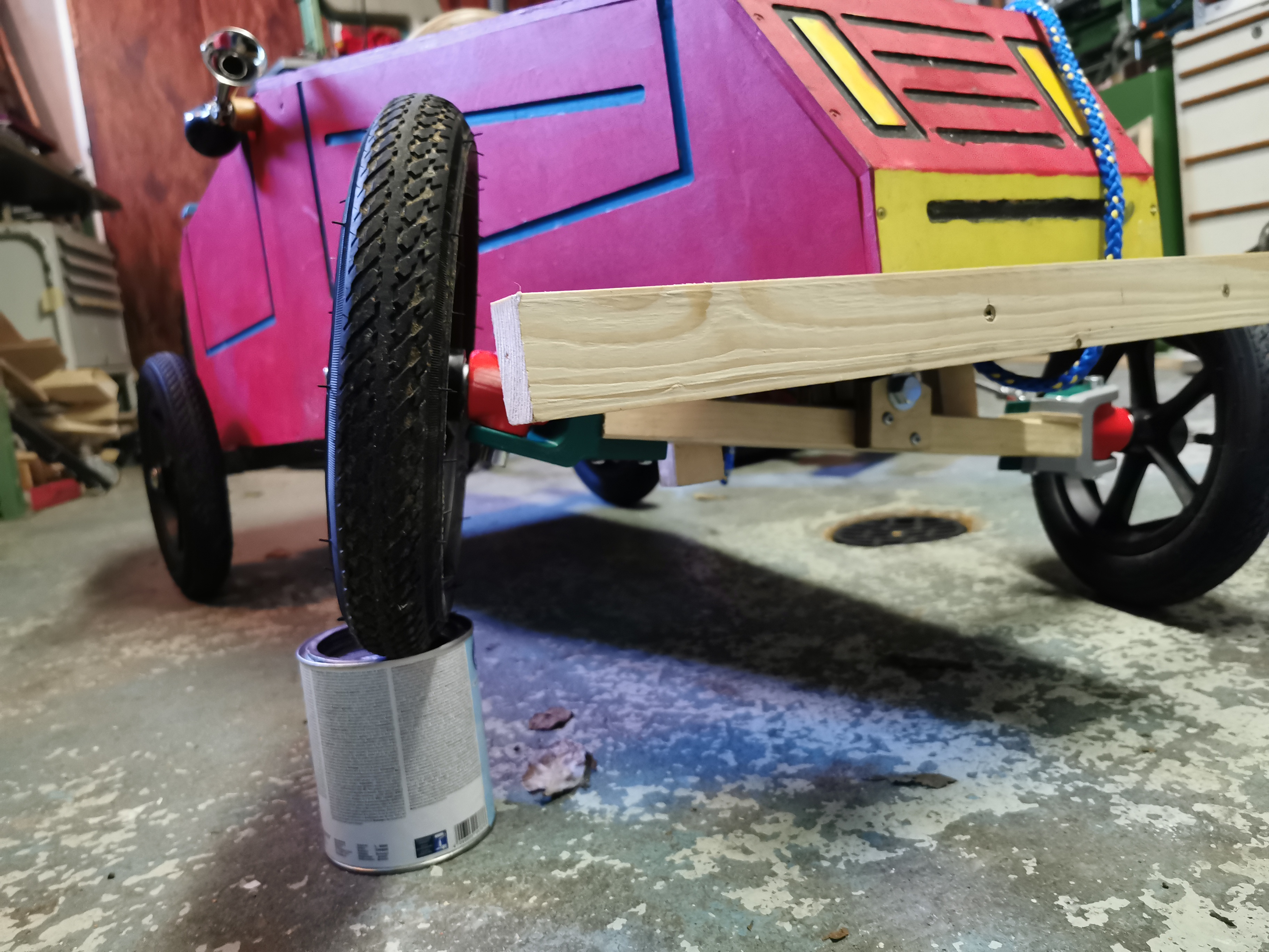 Steering for kids soap box car