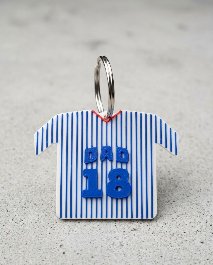 Baseball Jersey Name Tag - DAD