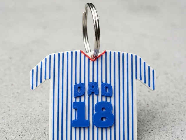 Baseball Jersey Name Tag - DAD