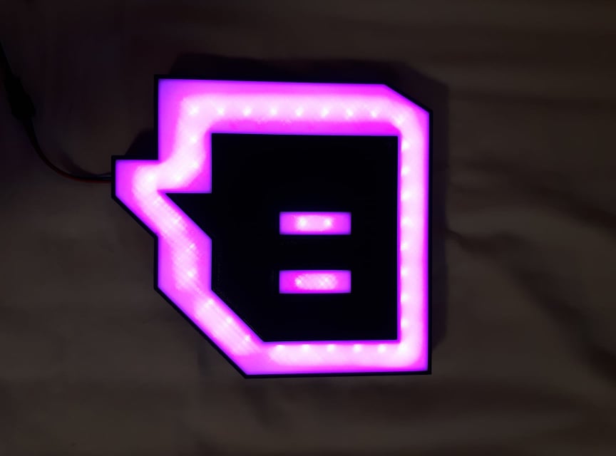 Twitch Logo Lamp
