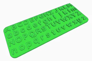 Uppercase & Lowercase Letters Board