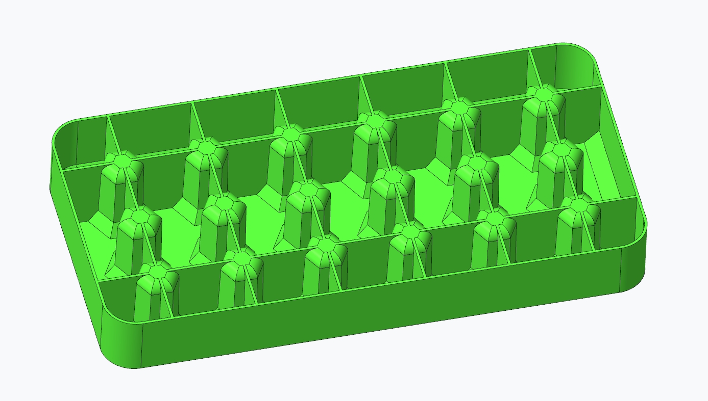 Miniatura 3 do modelo 3D Simple hex bit holder 18ea - V2