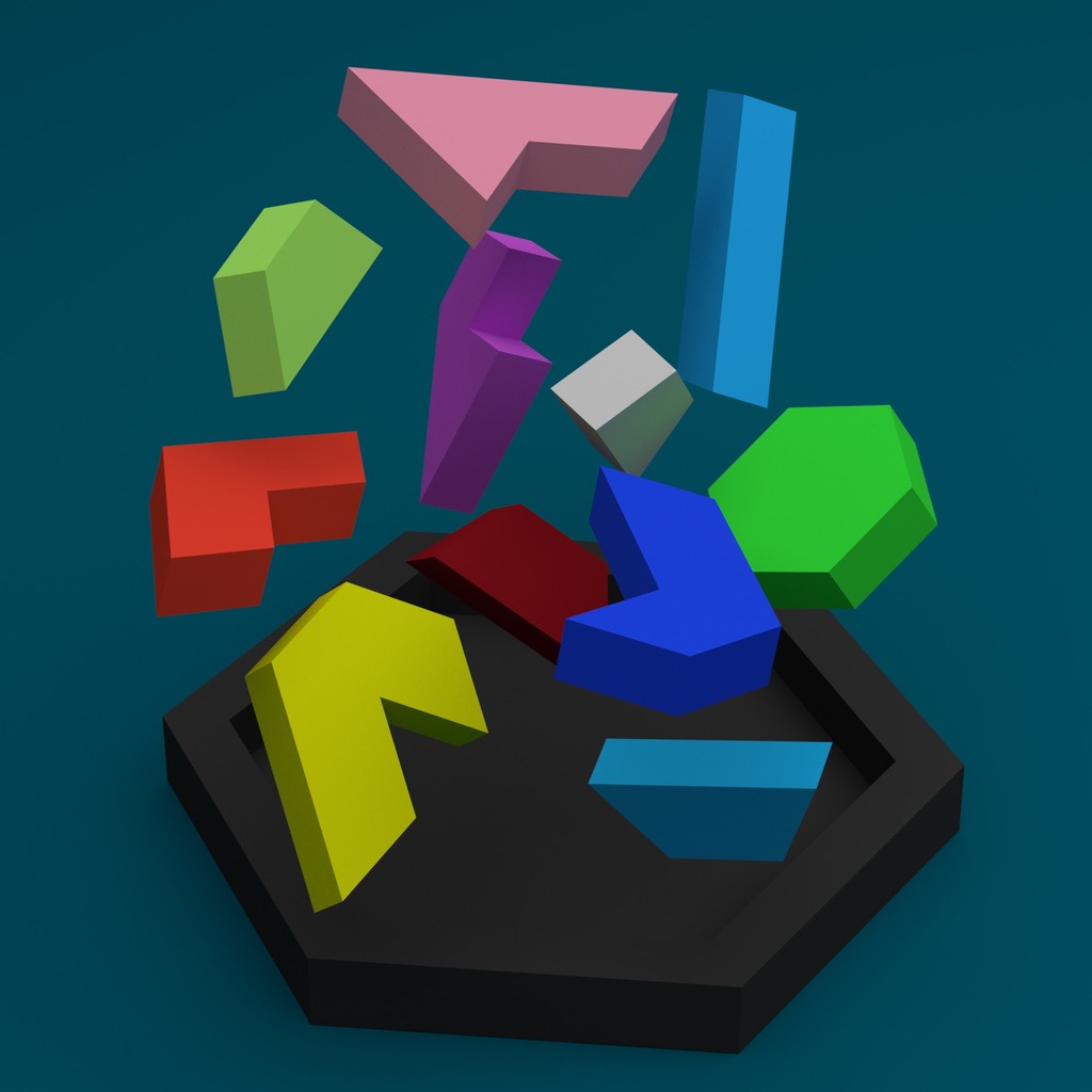 Hexagon tangram puzzle by Matthijz98 | Download free STL model ...
