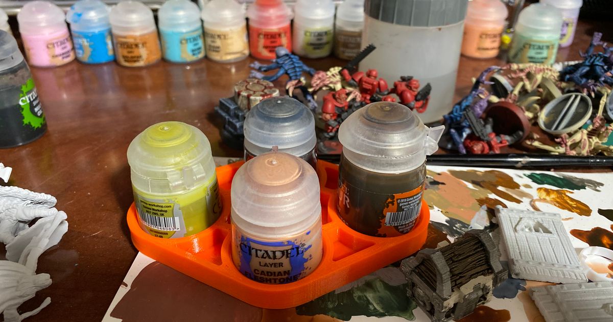 Paint Pot Holder by Zwoop Download free STL model