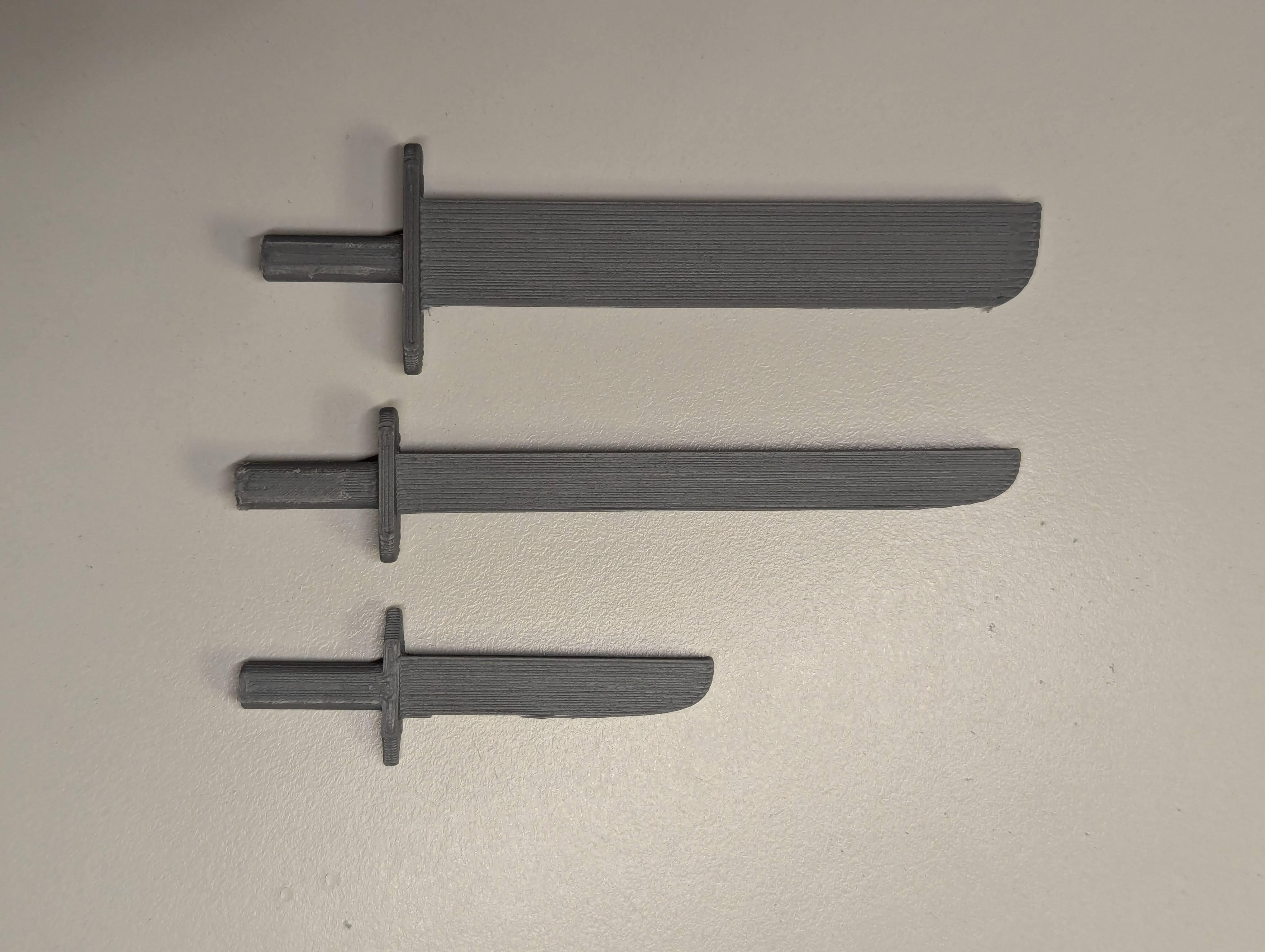 Miniatura 5 do modelo 3D Basic swords/knife collection for Dummy 13