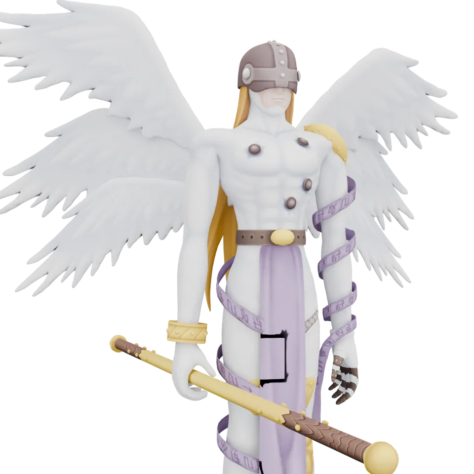 Angemon [62] from Digimon by Skeleton Dan | Download free STL model ...