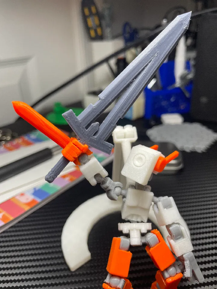 updated mini 13 sword hands by PrintablJyngX | Download free STL model ...