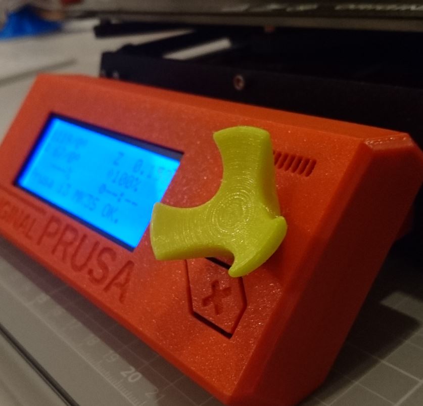 LCD knob ergonomic