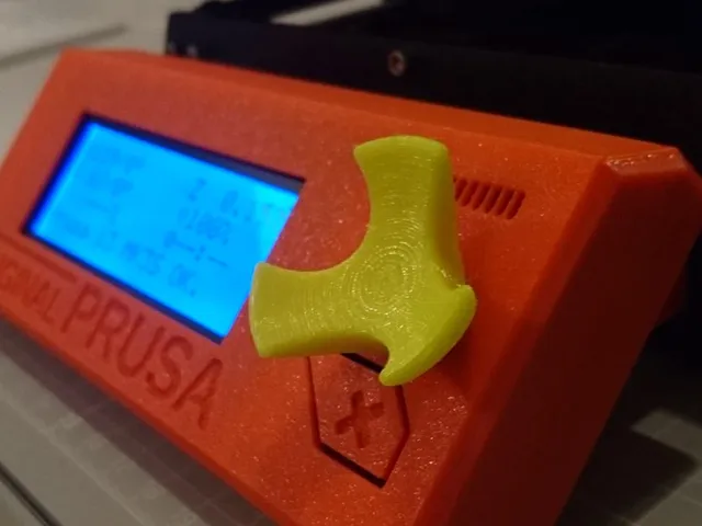 LCD knob ergonomic