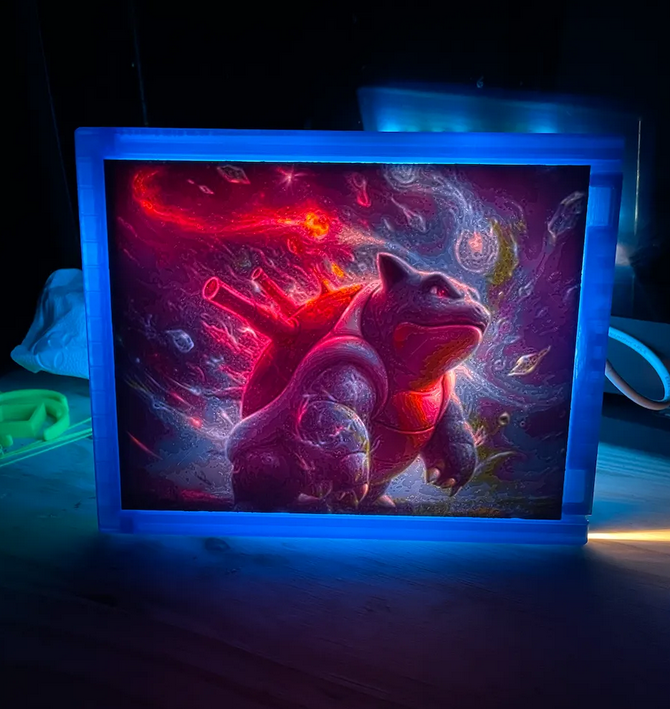 Pokemon Blastoise Lithophane Color