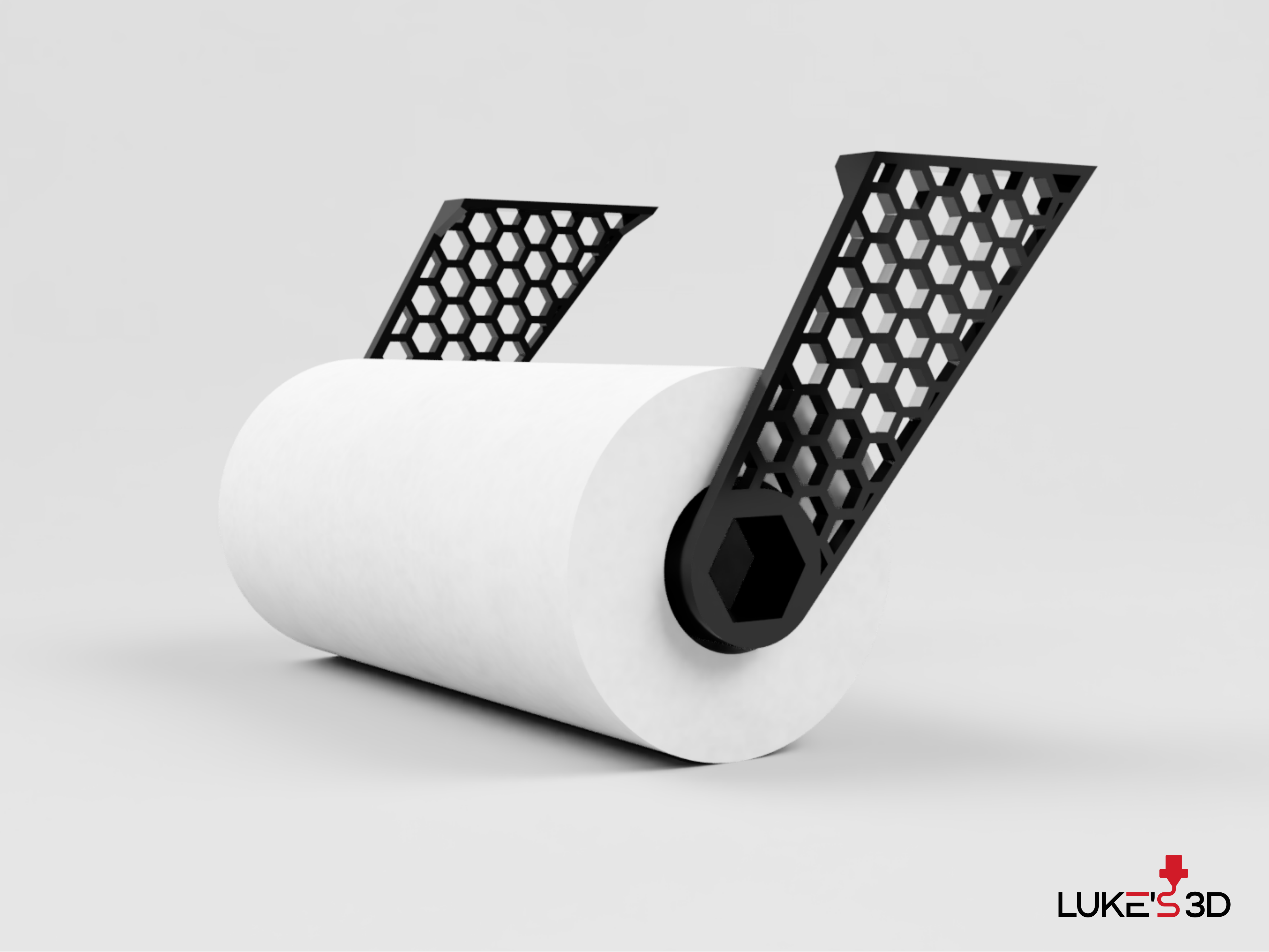 Hexagonal paper towel holder