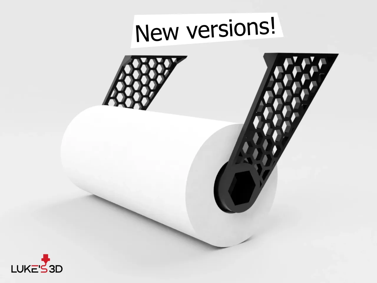 Hexagonal paper towel holder by Luke's 3D | Download STL Printables.com