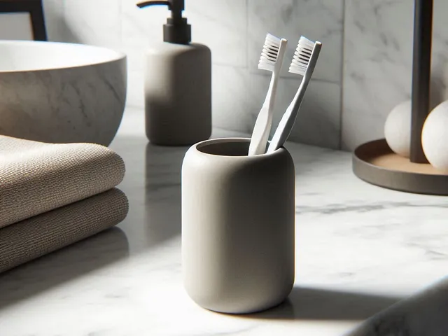 Modern Rounded Toothbrush Holder