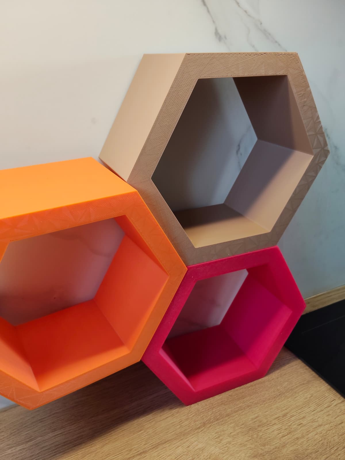 Hexagonal shelf