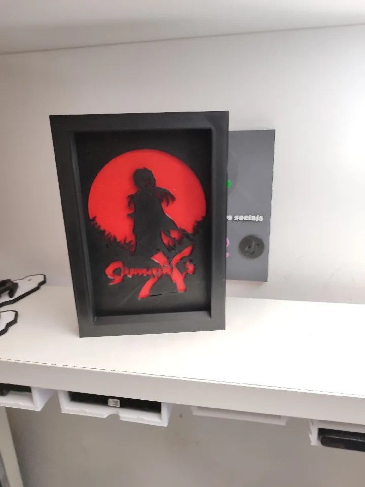 Samurai X Decor Frame by 3D Retro Eletro | Download free STL model ...