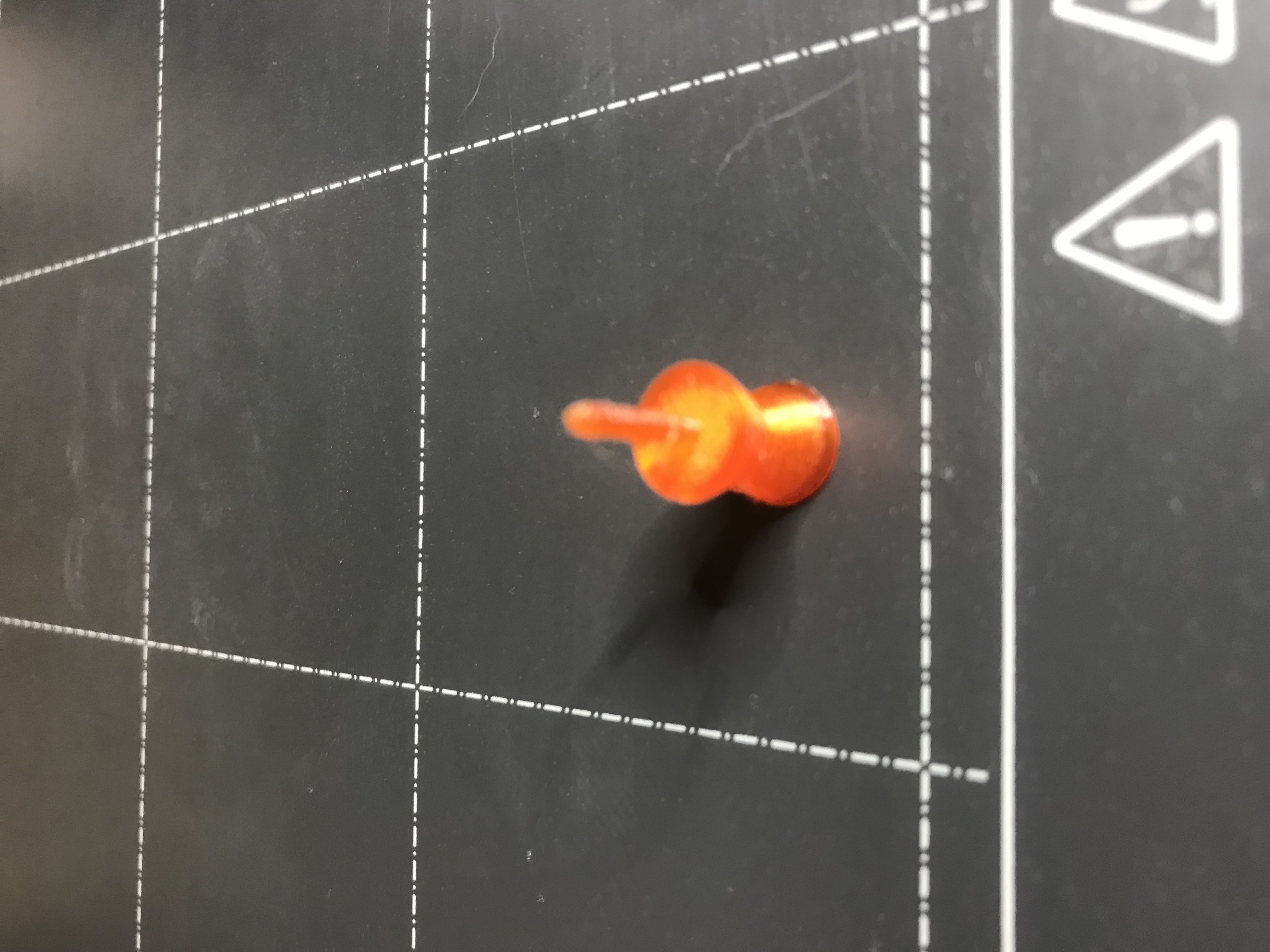Completely 3d printable pin