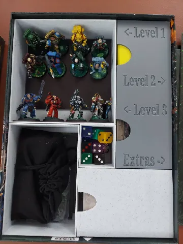 Storage Insert compatible with Space Marine Adventures: Labyrinth of the Necrons