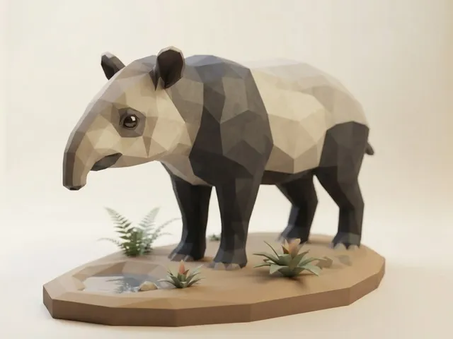 Low Poly Tapir