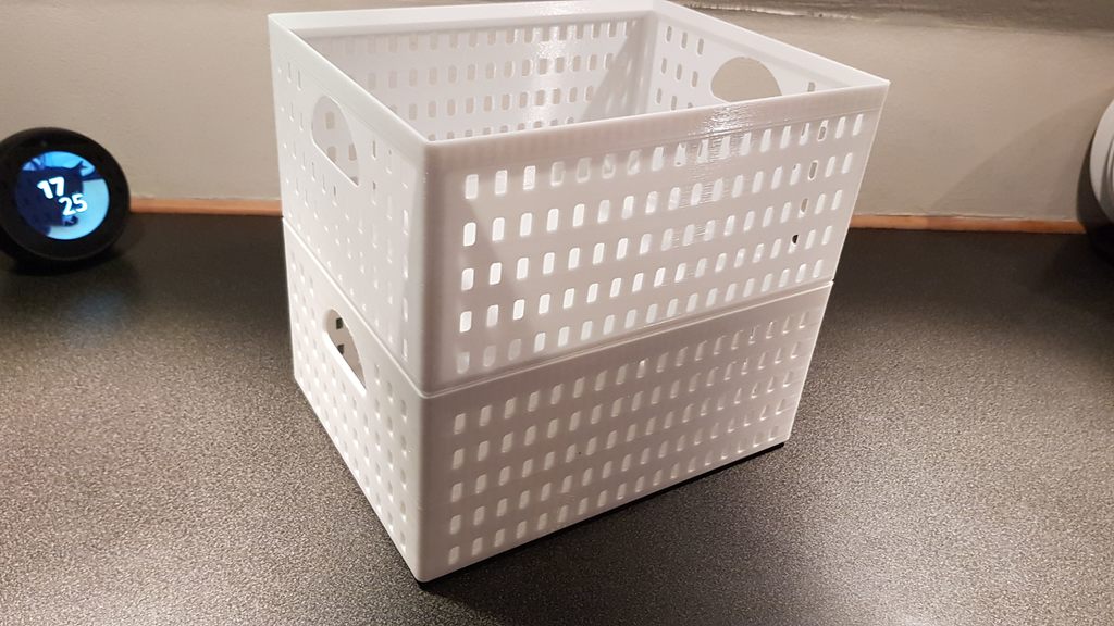 Miniatura 5 do modelo 3D Stackable box / Basket