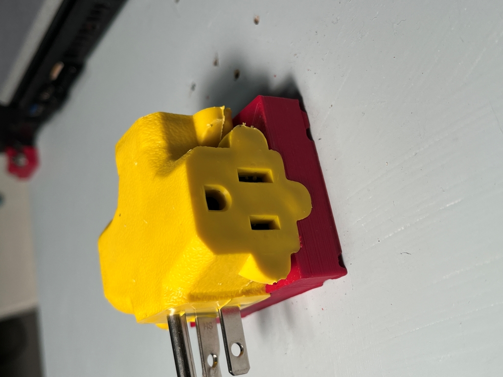 3-way AC (US) outlet support block