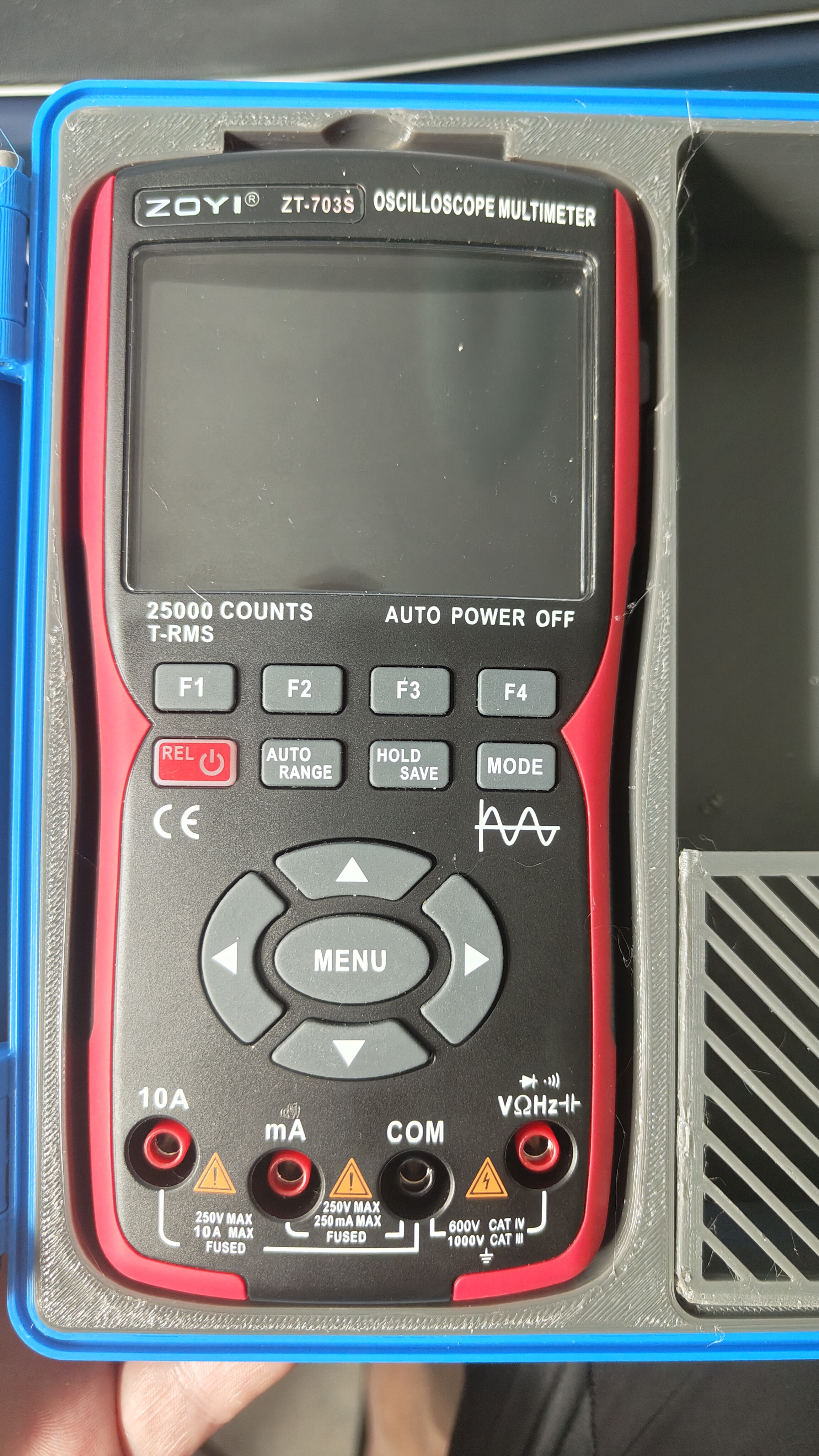 Inlay-Remix for rugged case Zoyi ZT-703S, ZT-DQ02with BNC-Cover