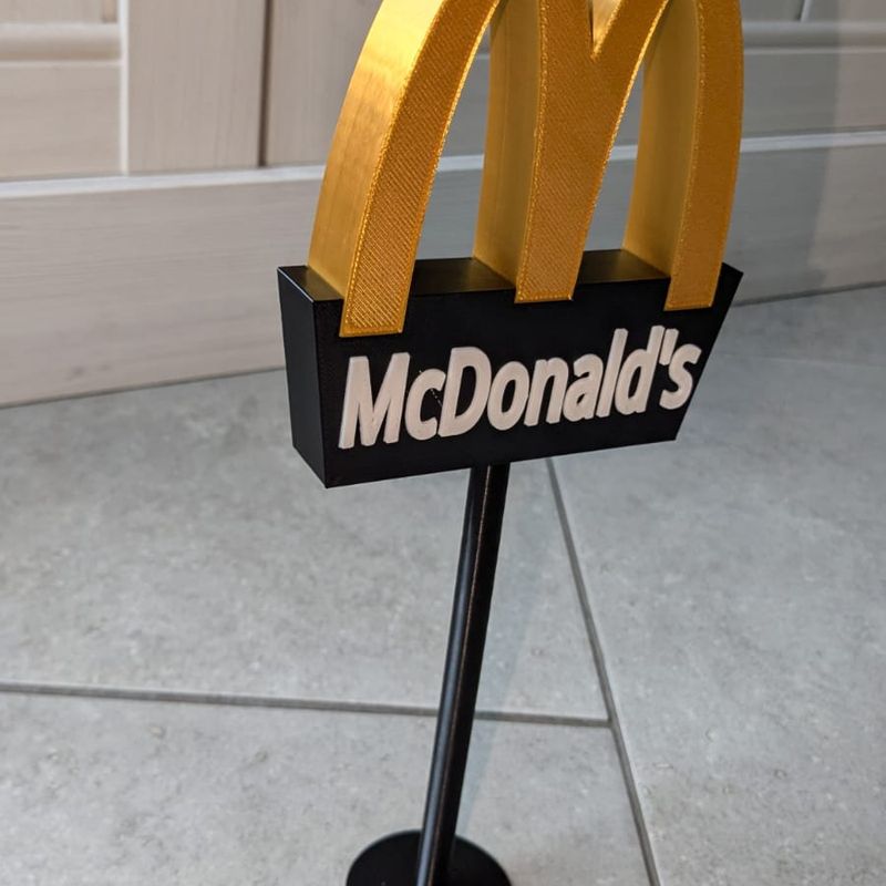 McDonald＇s sign / pole by finn Van Dongen | Download free STL