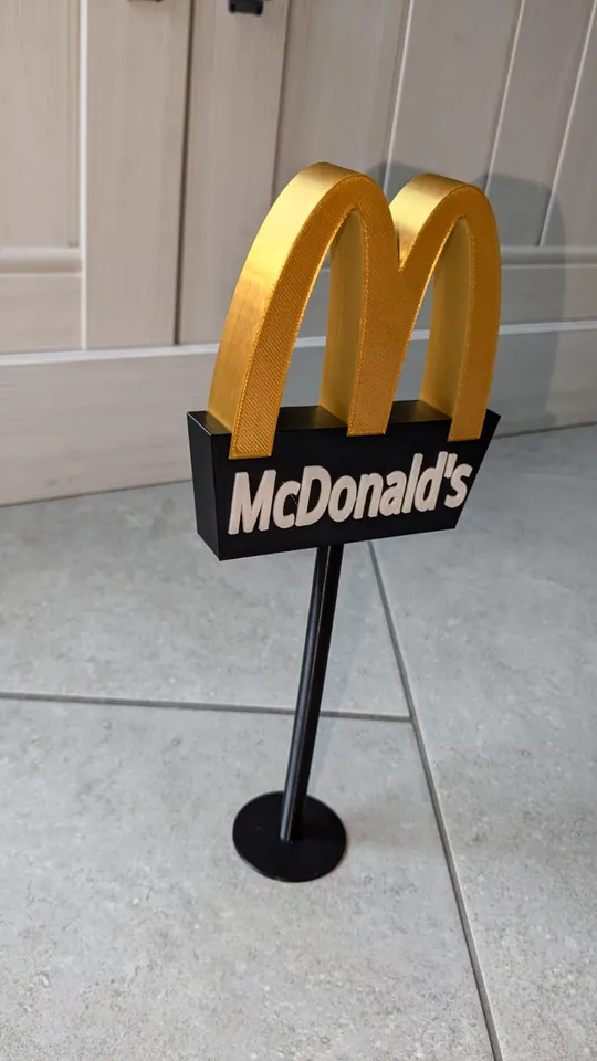 McDonald＇s sign / pole by finn Van Dongen | Download free STL