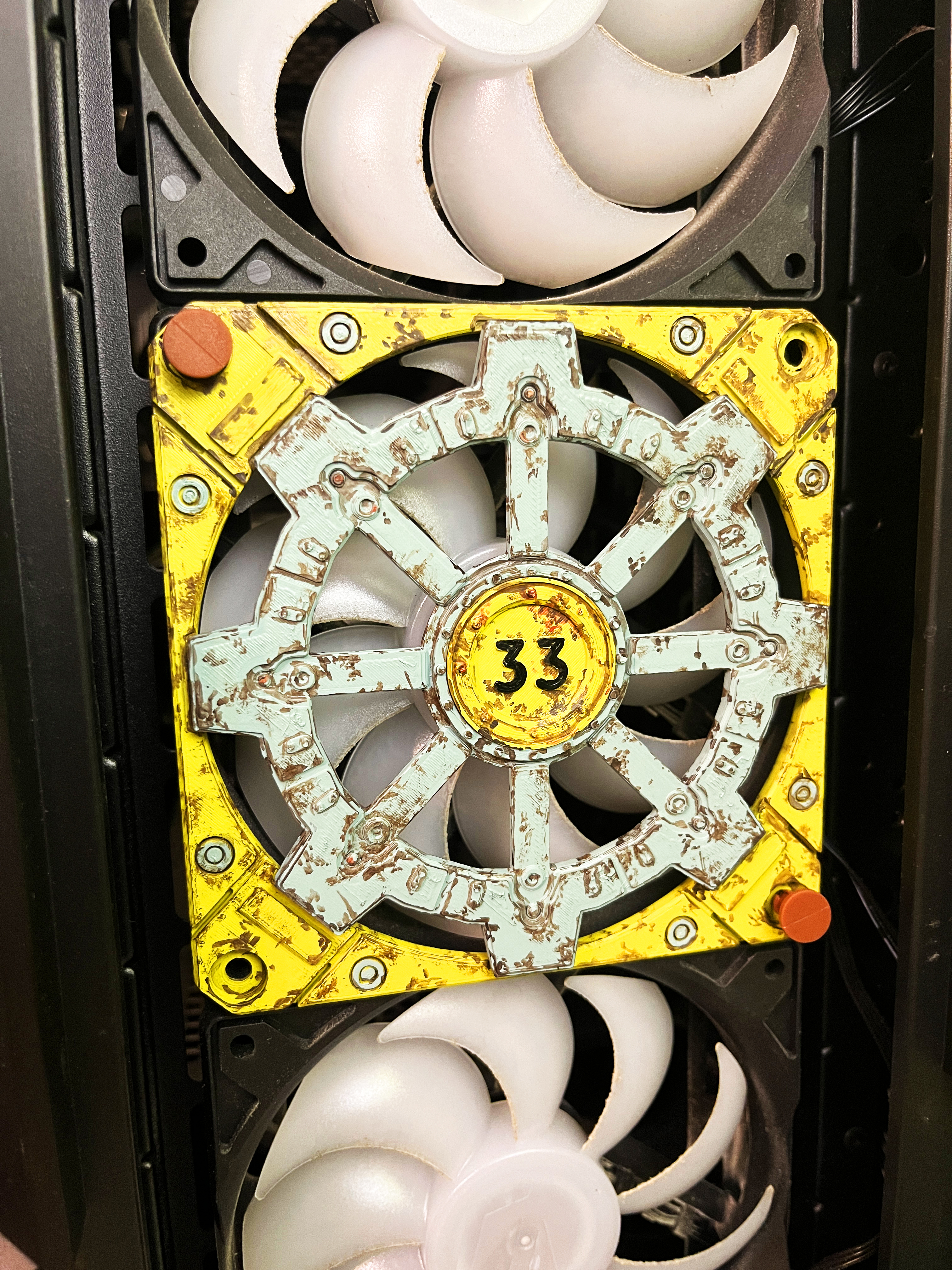 Fallout vault door fan 120mm grille cover