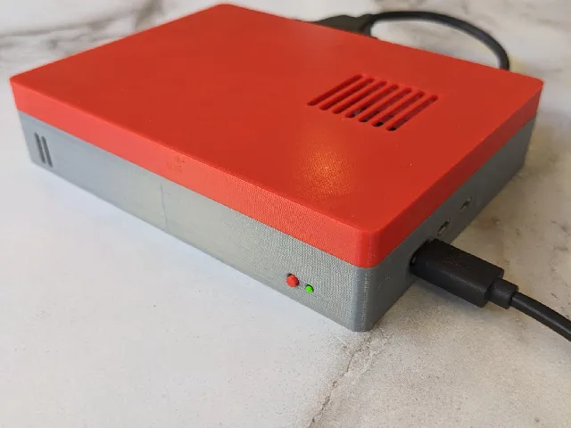 Raspberry Pi-5 SSD Case remixed for official Raspberry Pi 5 Active Cooler