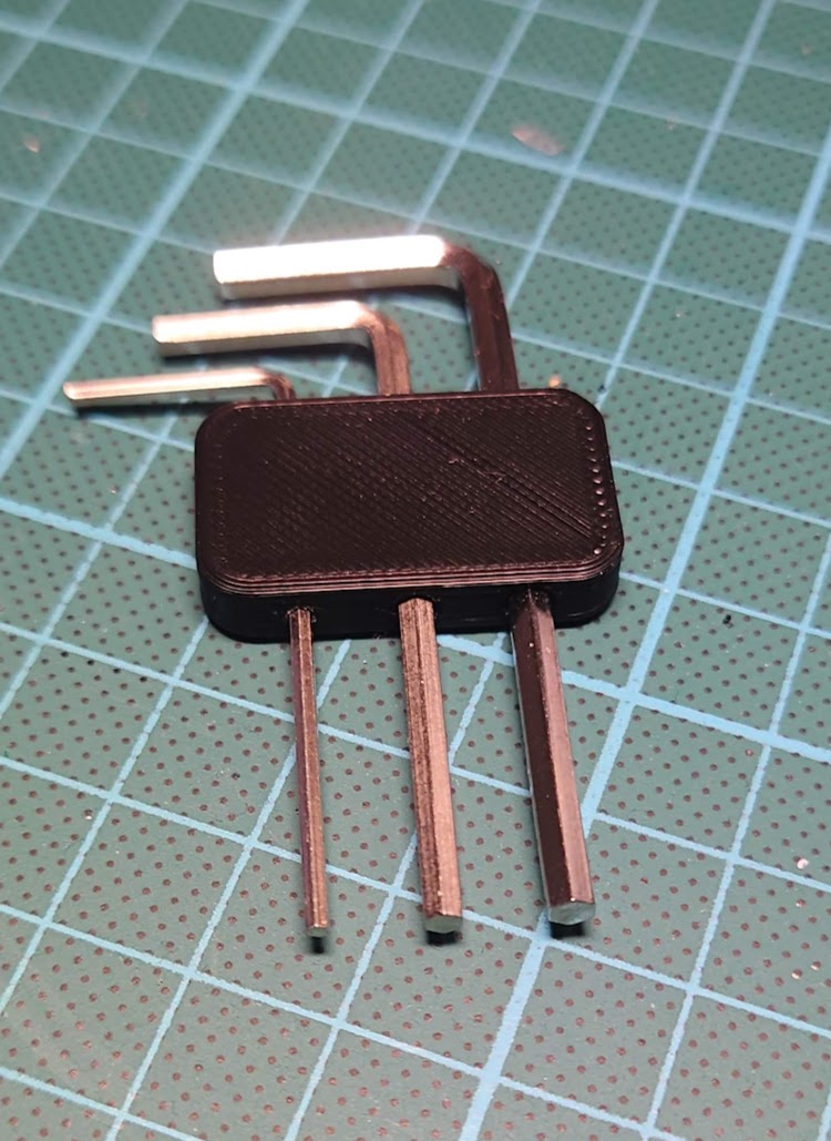 Hex key holder (M2,M3,M4)